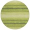 Homeroots 8' Lime Green Ivory And Black Round Abstract Washable Indoor Outdoor Area Rug 599978 - alternate 3