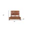 Homeroots Chestnut Live Edge Solid Wood Queen Bed Frame 521072 - alternate 3