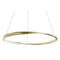Afx Oberon 32in. LED Pendant - 50W - Light Antique Brass OBRP32LAJUDLB - alternate 1