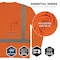 Ergodyne M Orange Class 2 Essential Long Sleeve Hi-Vis T-Shirt 8284 - alternate 2