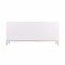 Homeroots 59in White and Gold Sideboard with Three Doors 401681 - alternate 2