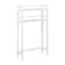 Homeroots 48" White Finish 2 Tier Solid Wood Over Toilet Organizer 380017 - alternate 1
