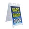 Signmission Vape Shop Open, A-Frame & 2 Decals Installed, Heavy-Duty Plastic Frame SBHD-D-2436-Vape Shop Open - alternate 1