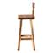 Bali & Pari Luli Solid Suar Wood Bar Stool 261-14333-ZORO - alternate 3
