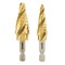 Neiko Step Drill Bits with 4-Flute Spiral-Grooved Design &1/4-Inch Hex Shanks, Step Up Drill Bit 10172A - alternate 1