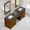 James Martin Vanities Bellshire 84" Dual Vanity Set with 24" Make-Up Counter, Honey Oak w/3 cm Parisien Bleu Silestone Top 660-VMC84-HNO-3PBL - alternate 2