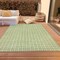 Homeroots 3' X 5' Sage And Ivory Geometric Washable Indoor Outdoor Area Rug 614713 - alternate 3