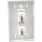 Legrand Two Port Cat5E Rj45 Configured Single Gang Wall Plate - White 27416 - alternate 2