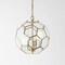 Jonathan Y Bee 13.5" 3-Light Modern Bohemian Iron/Glass LED Pendant, Brass Gold/Clear JYL9925A - alternate 4
