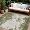 Homeroots 8' X 10' Olive Green Gray And Ivory Abstract Washable Indoor Outdoor Area Rug 599517 - alternate 1