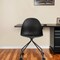 Homeroots Black Steel and Heavy Duty Plastic Swivel Rolling Conference Office Chair 524175 - alternate 1