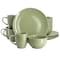 Gibson Home Everyday Plus 12 Piece Stoneware Dinnerware Set in Sage Green 750123468M - alternate 1