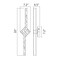 Cwi Lighting Contour Integrated LED 33in Brass Vanity Light with Handcrafted Glass 1724W33-2-624 - alternate 3