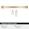 Amerock Sheffield 6-5/16 inch (160mm) Center-to-Center Champagne Bronze Cabinet Pull, 10PK 10VMP37043CZ - alternate 2