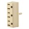 Leviton 006-00697-00I Triple Tap Outlet Adapter, 2 -Pole, 15 A, 125 V, 3 -Outlet, NEMA: NEMA 5-15R, Ivory 697-I - alternate 4