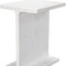 Homeroots 22" White Marble Pedestal End Table 569941 - alternate 2