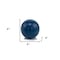 Homeroots 4" Blue Aluminum Decorative Orb Tabletop Sculpture 373764 - alternate 3