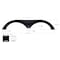 Icon Tandem Axle Fender Skirt FS4160 for Keystone - Black 14160 - alternate 2