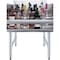 Amgood 22.5 in. x 24 in Stainless Steel Four-Tier Liquor Display Rack AMG LDR-2224-Z - alternate 2