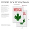 Signmission Medical Cannabis Dispensary, Vinyl Decals Only 24 Inch x 36 Inch, Vinyl Decal, 2PK DSB-2436-2PACK-MedicalCannabisDispensary - alternate 2
