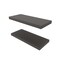Homeroots 32" Set Of Two Dark Gray Wood Wall Mounted Floating Shelves 571362 - alternate 2