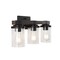 Jonathan Y Bungalow 22.75" 3-Light Iron/Seeded Glass Rustic Farmhouse LED Vanity Light, Oil Rubbed Bronze JYL7509A - alternate 4
