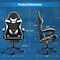 Yssoa Gaming Chair, Computer Chair with Footrest, Height Adjustable and 90 Deg-135 Deg Tilt Functio FNCHARGAME01BWFR - alternate 4