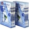 Acrimet Magazine File Holder Vertical Rack, Durable Plastic Desk Organizer, Clear Blue, 2PK 277.4 - alternate 3
