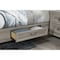 Homeroots Natural and Light Gray Distressed Wood And Upholstery Queen Bed Frame With Drawers 634108 - alternate 3
