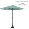 Pure Garden 9-Foot Outdoor Umbrella, Dusty Green 50-LG1041B - alternate 1
