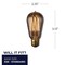 Bulbrite 60-Watt ST18 Incandescent Light Bulb Medium Base (E26) Antique Nostalgic Thread 2200K, 4PK 861231 - alternate 2