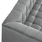 Homeroots 88" Gray Velvet Wood Sofa With Toss Pillows 543977 - alternate 3