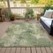 Homeroots 10' X 14' Sage And Beige Abstract Washable Indoor Outdoor Area Rug 630704 - alternate 2
