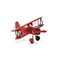 Homeroots 5" Red and Black Metal Hand Painted 1933 G5 Bi Plane Model Airplane 489406 - alternate 1