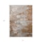 Homeroots 10' X 14' Terra Cotta Gray And Silver Abstract Washable Indoor Outdoor Area Rug 582187 - alternate 2