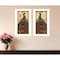 Homeroots Set Of Two Peacock 1 White Framed Print Wall Art, 2PK 405686 - alternate 2