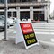 Signmission Area Closed Do Not Enter, A-Frame & 2 Sign Inserts, Heavy-Duty Plastic Frame SBHD-C-2436-Area Closed Do Not Enter - alternate 3