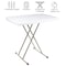 Everyday Home Folding Table Lightweight Portable Folding Desk Small Table  for Camping, Cards, and Crafting 75-TAB1000 - alternate 2