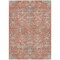 Homeroots 8' X 10' Coral Charcoal And Gray Floral Washable Indoor Outdoor Area Rug 605470 - alternate 3