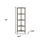 Homeroots Gray Solid Wood Corner Bookcase 379943 - alternate 2