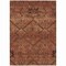 Homeroots 3' X 5' Orange Copper And Brown Floral Washable Indoor Outdoor Area Rug 588906 - alternate 3