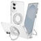 Alpha Digital Galaxy S25 EDGE Case w/ Magnetic Ring Stand- Full Protection, Soft Flex-360 shockproof S25E-CLEAR - alternate 1