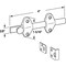 Prime-Line Surface Bolt, 4 in. Long, White Finish (Single Pack) Painted U10267 - alternate 2