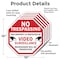 Signmission No Trespassing This Property Is Pro, 10 inch X 10 inch, Aluminum Metal Signs, 5PK OC-A-5Pack-10-93 - alternate 2