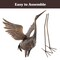 Pure Garden 35IN Flying Crane Garden Statue for Patio, Pond or Backyard Outdoor Decor 50-LG1296 - alternate 2