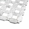 Apollo Tile Gray 12x12 Thassos, Bianco Carrara Marble Polished Floor and Wall Mosaic Tile 5.17 sqft/case, 5PK APLDC88S10A - alternate 4
