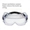 3M Safety Goggles, Clear Lens, Anti-Fog, Direct Vented, Rubber Strap, Centurion Series 40301-00000-10 - alternate 3