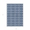 Homeroots 9' X 12' Navy Blue And Ivory Geometric Washable Indoor Outdoor Area Rug 599644 - alternate 3