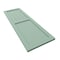 Ekena Millwork True Fit PVC Farmhouse/Flat Panel Combination Fixed Mount Shutters, Seaglass, 18W x 80H, PR TFP101FC18X080SG - alternate 4