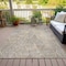 Homeroots 5' X 8' Beige Ivory And Black Geometric Washable Indoor Outdoor Area Rug 577548 - alternate 3